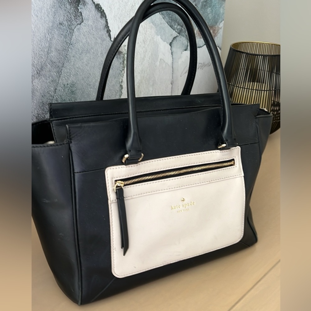 Kate Spade Black & Ivory Tote